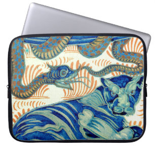William De Morgan The Tiger And The Snake Laptop Sleeve