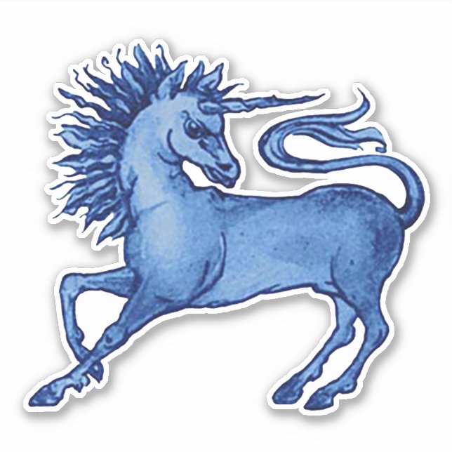 William De Morgan Unicorn Vinyl Stickers (Front)