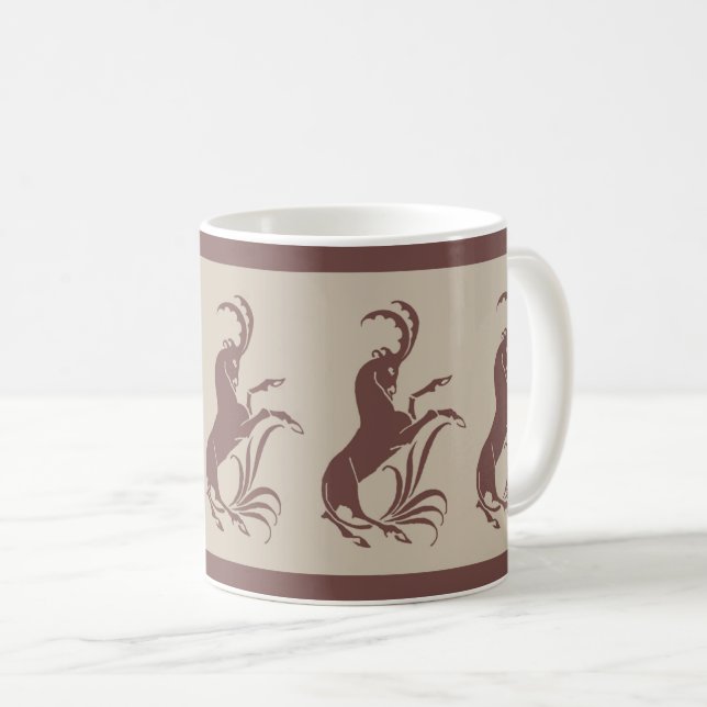 William De Morgan's Antelope Coffee Mug (Front Right)