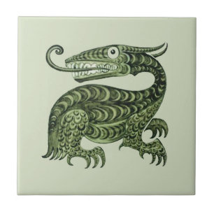 William De Morgan's Jabberwock Tile