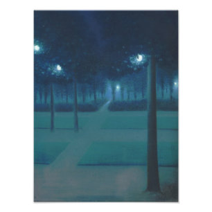 William Degouve de Nuncques - Parc Royal, Brussels Photo Print