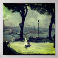 William Glackens - East River Park (c. 1902)