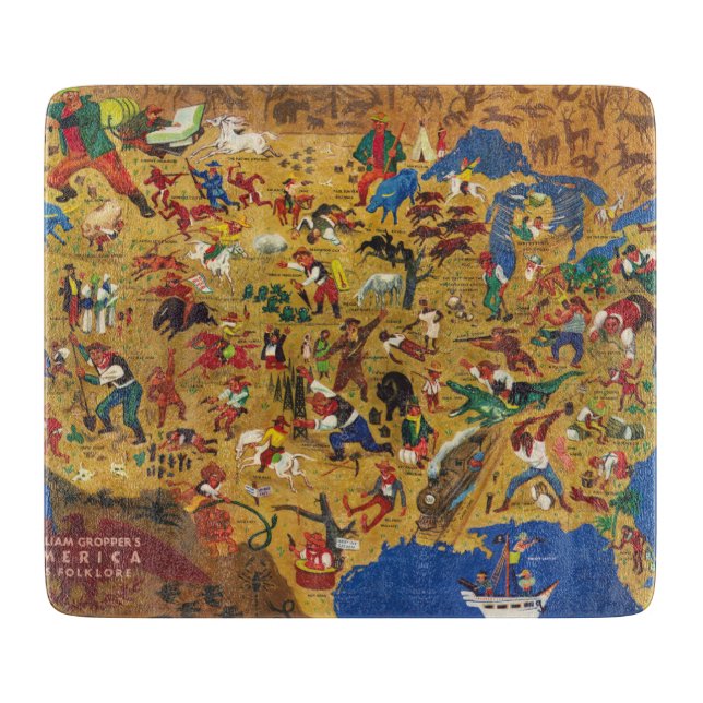 William Gropper's America - Cartoon Folklore Cutting Board (Front)