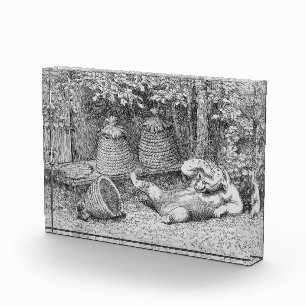 William H. Beard - Bear Stung by Bees Photo Block