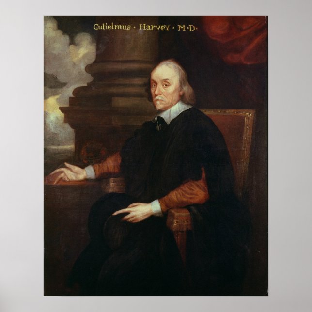 William Harvey  Royal physician, 17th century Poster (Front)