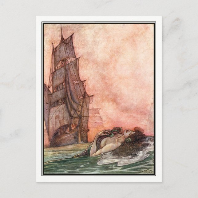 William Heath Robinson - Vintage Ship Art Postcard (Front)