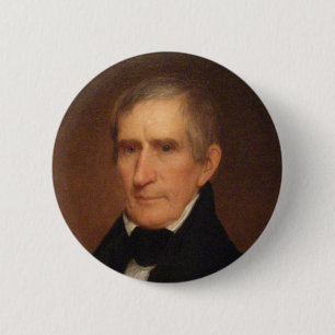 William Henry Harrison 9 6 Cm Round Badge