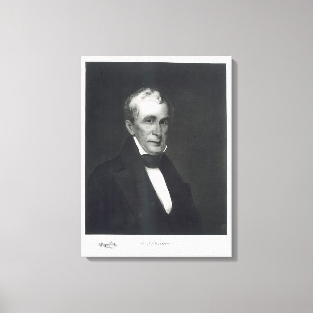 William Henry Harrison, 9th President of the Unite Canvas Print (Front)