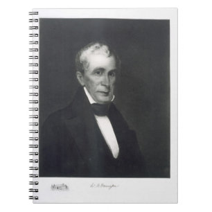 William Henry Harrison, 9th President of the Unite Spiral Notebook