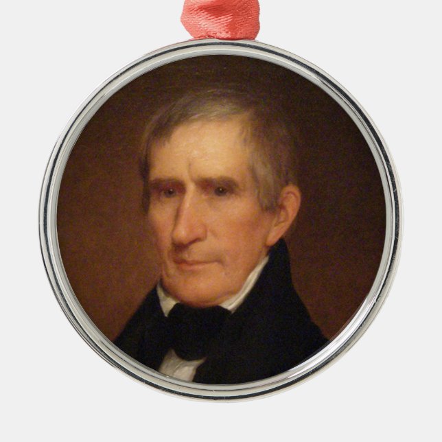 William Henry Harrison Metal Tree Decoration (Front)