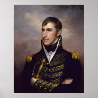 WILLIAM HENRY HARRISON Portrait by Rembrandt Peale
