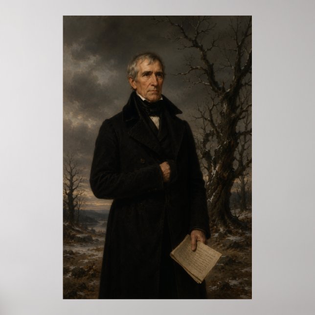 William Henry Harrison Winter Landscape Poster (Front)