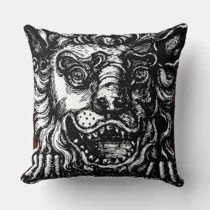 William Hogarth's Lion's Head Button's Tavern  Cushion