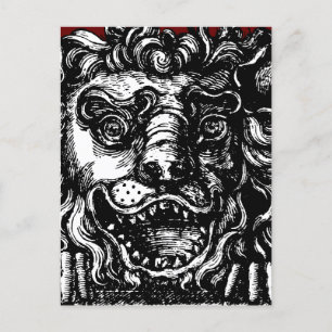 William Hogarth's Lion's Head Button's Tavern Postcard