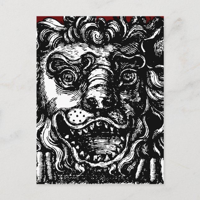 William Hogarth's Lion's Head Button's Tavern  Postcard (Front)