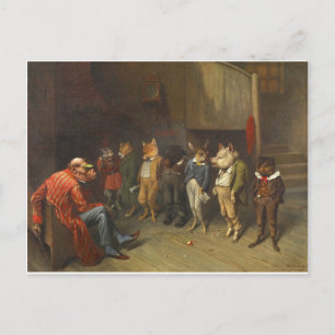 William Holbrook Beard - School Rules Holiday Postcard