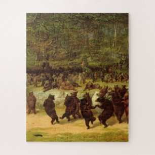 William Holbrook Beard - The Bear Dance Jigsaw Puzzle