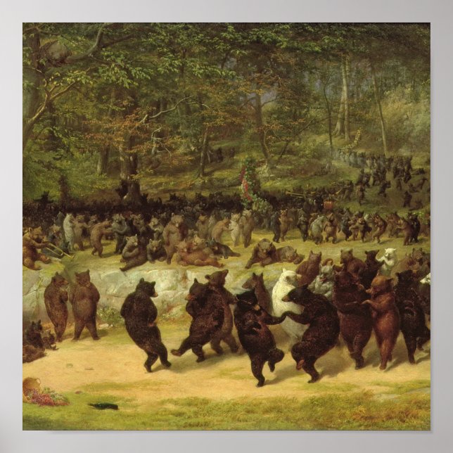 William Holbrook Beard - The Bear Dance Poster (Front)