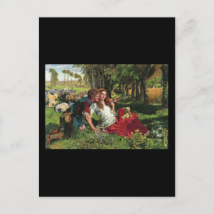 William Holman Hunt The Hireling Shepherd Postcard