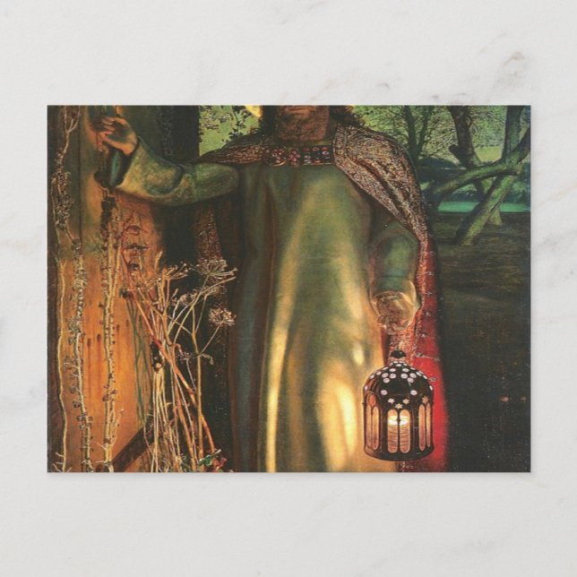 William Holman Hunt The Light Of The World Postcard (Front)