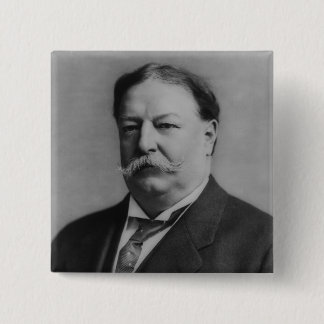 William Howard Taft 15 Cm Square Badge