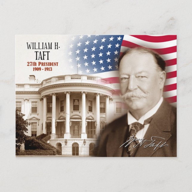 William Howard Taft - 27th President of the U.S. Postcard (Front)