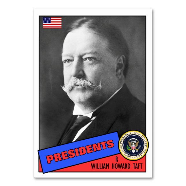 William Howard Taft Baseball Card (Front)