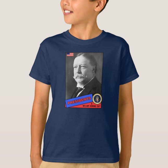 William Howard Taft Baseball Card T-Shirt (Front)