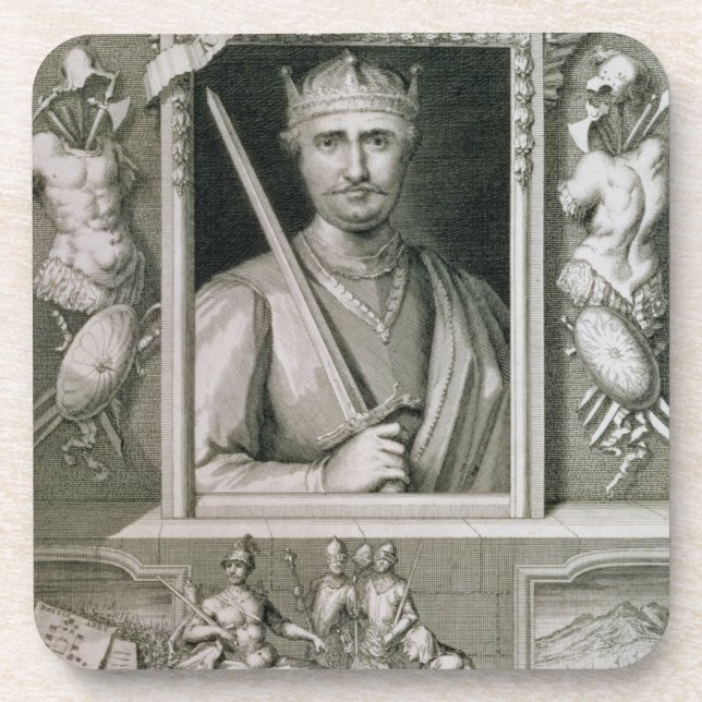 William I the Conqueror (1027-87) King of England Coaster (Front)