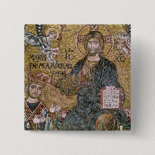William II King of Sicily 15 Cm Square Badge