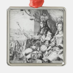 William III  and Mary II Metal Tree Decoration