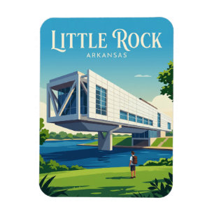 William J. Clinton Presidential Library USA Magnet