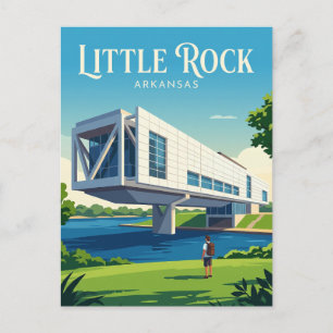 William J. Clinton Presidential Library USA Postcard