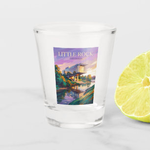 William J. Clinton Presidential Library USA Shot Glass