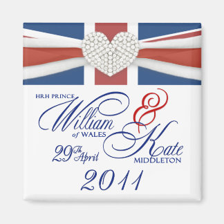 William & Kate - Commemorative Wedding Magnets