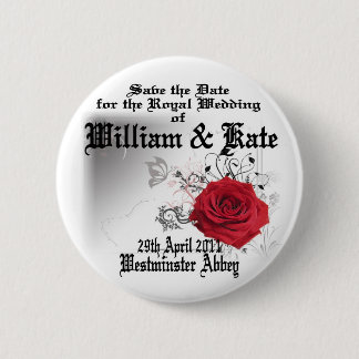 William & Kate Royal Wedding Collectibles Souvenir 6 Cm Round Badge