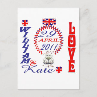 William & Kate Royal Wedding Collectibles Souvenir Postcard
