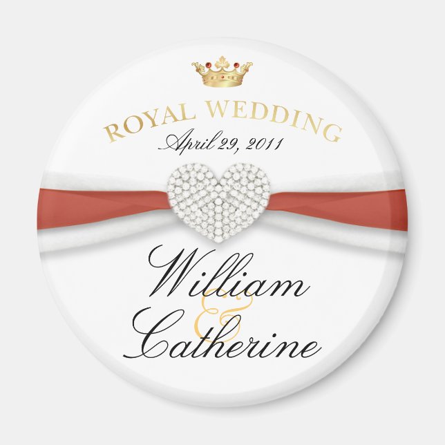 William & Kate - Royal Wedding Commemorative Gift Magnet (Front)