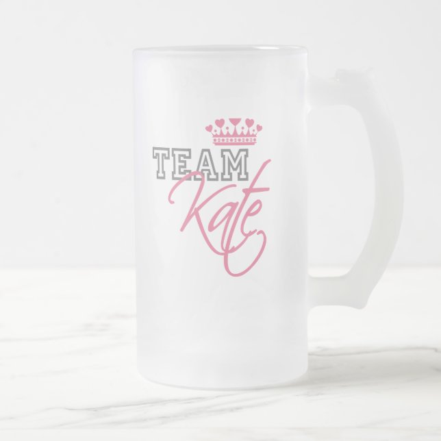 William & Kate Royal Wedding Frosted Glass Beer Mug (Right)