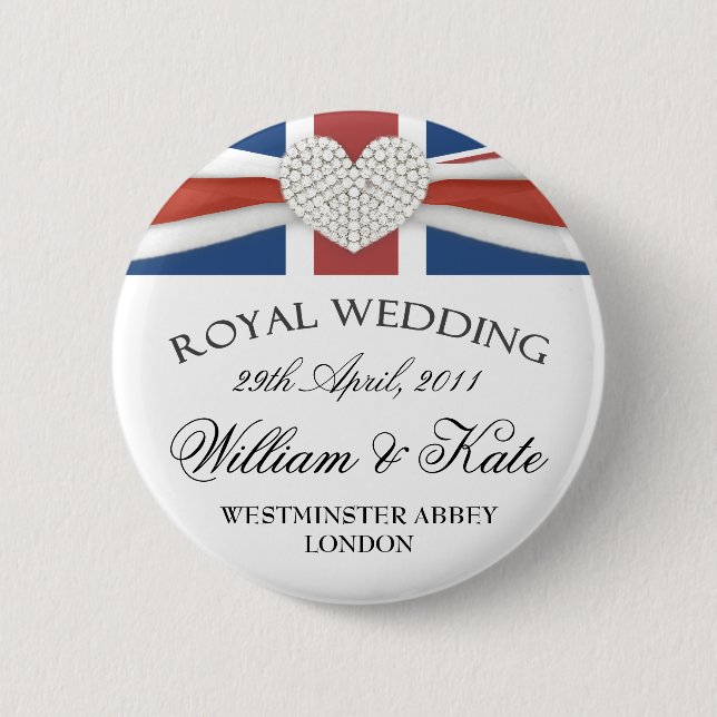 William & Kate Wedding Commemorative Keepsake Pin (Front)