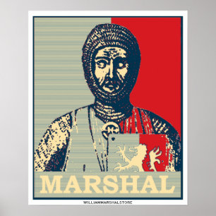 William Marshal Mirror of Chivalry Red & Blue Post Poster