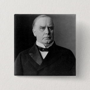 William McKinley 15 Cm Square Badge