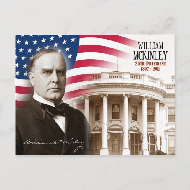 William McKinley -  25th President of the U.S. Postcard (Front)