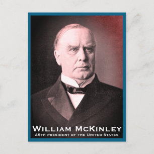 William McKinley, Politician, American President Holiday Postcard