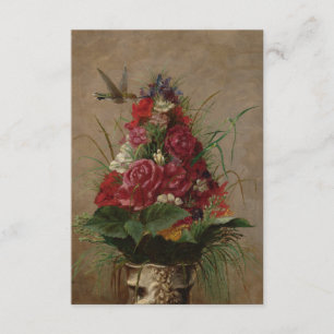 William Merritt Chase - Still Life With Hummingbir Enclosure Card