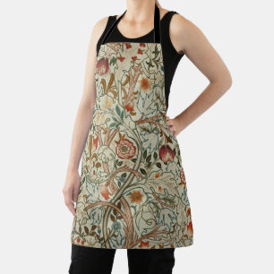 William Morris Acanthus Embroidery Floral Pattern Apron