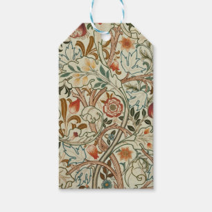 William Morris Acanthus Embroidery Floral Pattern Gift Tags