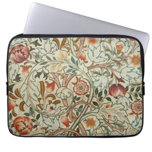William Morris Acanthus Embroidery Floral Pattern Laptop Sleeve
