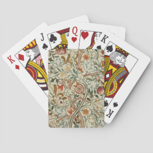 William Morris Acanthus Embroidery Floral Pattern Playing Cards