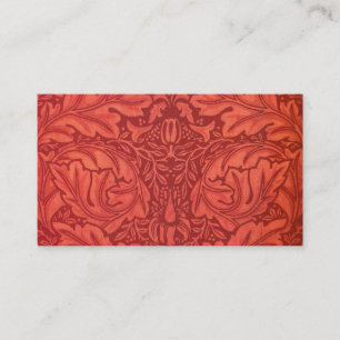 William Morris Acanthus For Velveteen Design Business Card